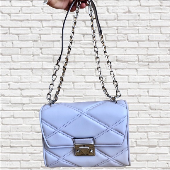 🎉HP🎉MICHAEL KORS • Serena Leather Shoulder Bag & Coinpurse in Lavendar Mist - Picture 3 of 13